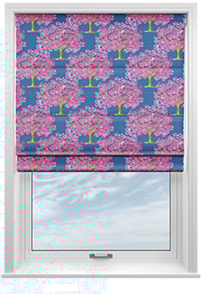 Classic Woodland, Ocean - Motorised Roman Blind